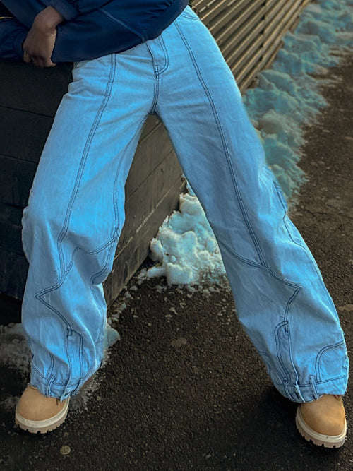 CONTOUR DENIM PANTS